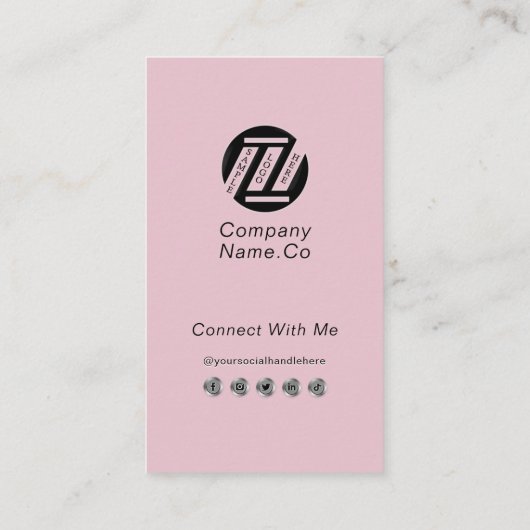 会社社員の写真モダンプロファイルプロフェッショナル 名刺 (裏面)