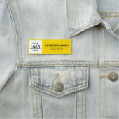 会社社員の黄色のロゴをここに追加 名札 (インサイチュ)