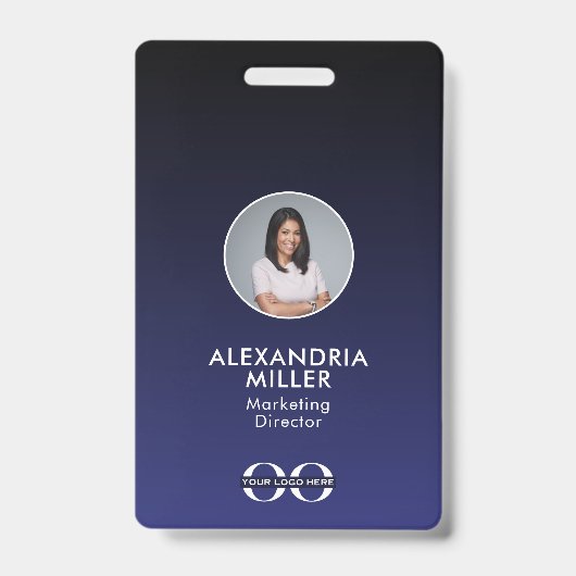 会社社員のQRコードバッジ バッジ (正面)