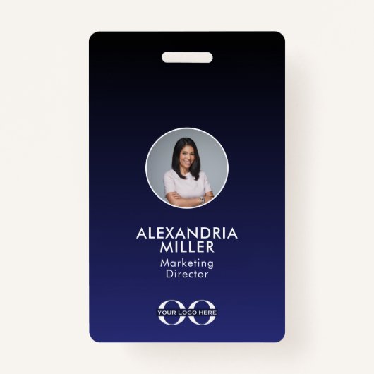 会社社員のQRコードバッジ バッジ (正面)