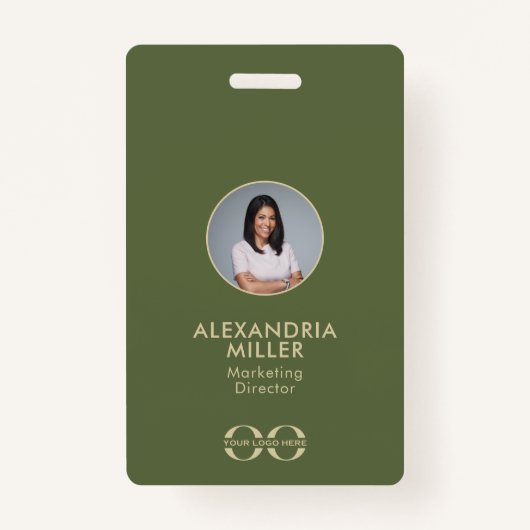 会社社員のQRコードバッジ バッジ (正面)