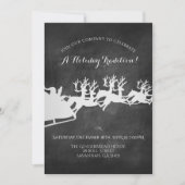 会社素朴クリスマスホリデーパーティー 招待状 (正面)