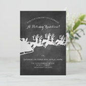 会社素朴クリスマスホリデーパーティー 招待状 (スタンド正面)