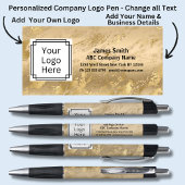 会社詳細名等のフェイク金ゴールド効果の追加 ボールペン