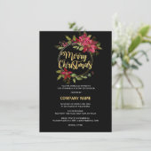 会社赤企業の黒金ゴールドポインセチアパーティー シーズンカード (スタンド正面)
