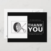 会社車の車サービスありがとうはがき ポストカード (正面/裏面)