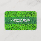 (会社造園ロゴ)芝生・芝生気に 名刺 (正面)