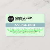 (会社造園ロゴ)芝生・芝生気に 名刺 (裏面)