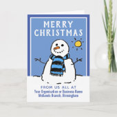 会社、ビジネス、または団体や組織のクリスマスカード シーズンカード (正面)