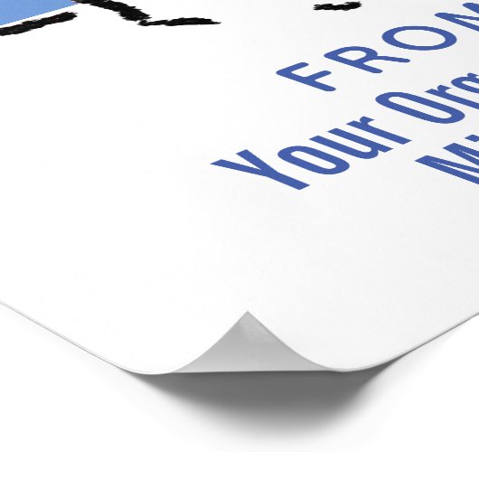 会社、ビジネス、または団体や組織のクリスマス ポスター (角)