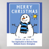 会社、ビジネス、または団体や組織のクリスマス ポスター (正面)