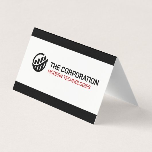 会社 |プロフェッショナル企業のビジネスマン 名刺 (裏面)