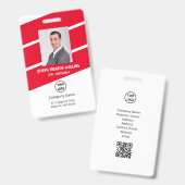 会社/従業員の写真セキュリティバッジ バッジ (表裏)