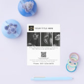 会社Businessロゴはこちらマーケティング写真 チラシ (シングル)