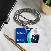 会社IDとロゴのブルーフカラフルローデザイン バッジ