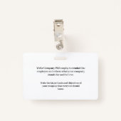 会社ID識別ロゴのカスタム バッジ (裏面クリップ)