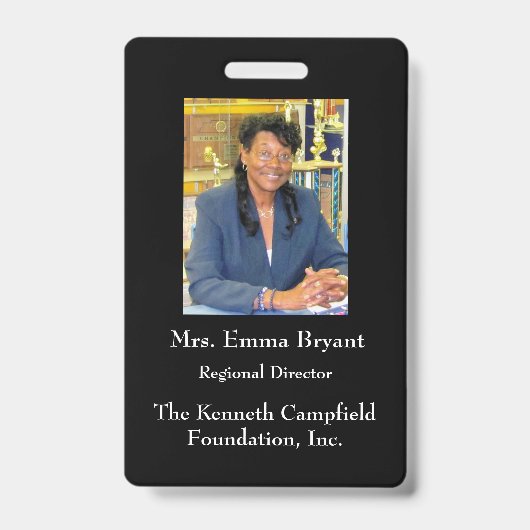 会社ID バッジ (表面)