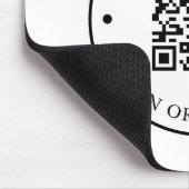 会社WebサイトリンクQRコードビジネスプロモーション マウスパッド (コーナー)