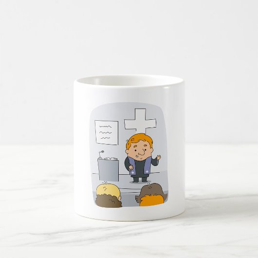 会衆に説教する牧師 コーヒーマグカップ