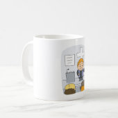 会衆に説教する牧師 コーヒーマグカップ (正面左)