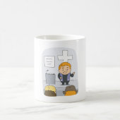 会衆に説教する牧師 コーヒーマグカップ (中央)