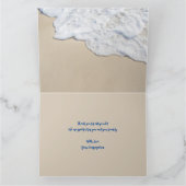 会衆カードからの牧師の感謝 カード (内部)