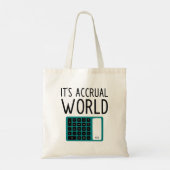 会計おもしろいトートバッグ トートバッグ (裏面)