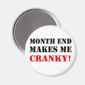 会計および財務月最終承認スタンプ マグネット (正面/裏面)