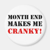 会計および財務月最終承認スタンプ マグネット (正面)