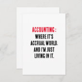 会計が発生世界で私は単なる サンキューカード (正面/裏面)