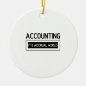 会計それが見越世界 セラミックオーナメント (正面)