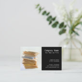 会計のサービス業カード 名刺 (スタンド正面)