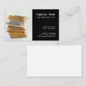 会計のサービス業カード 名刺 (正面/裏面)