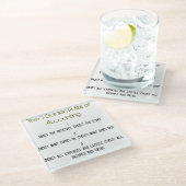 『会計の三つの黄金律』 ガラスコースター (アングル)