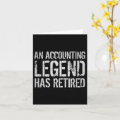 会計の伝説は退職した退職引用文 カード (黄色い花)