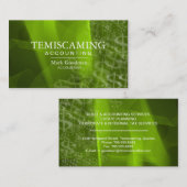 会計の名刺の緑の白いドル記号 名刺 (正面/裏面)