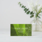 会計の名刺の緑の白いドル記号 名刺 (スタンド正面)