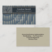 会計の名刺-スポットライト 名刺 (正面/裏面)