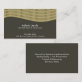 会計の名刺- 名刺 (正面/裏面)