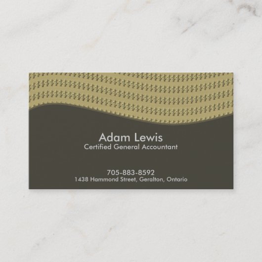 会計の名刺- 名刺 (正面)