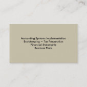 会計の名刺-縞で飾ります波状 名刺 (裏面)