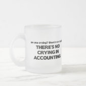 会計の泣き叫び無し フロストグラスマグカップ (左)