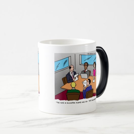 会計の漫画の変形させるマグ モーフィングマグカップ (正面右)