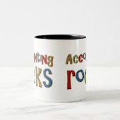 会計の石 ツートーンマグカップ (中央)