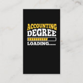 会計の程度のローディングの卒業生の会計士 名刺 (正面)