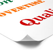 会計の言葉を金融オフィスのユーモア ポスター (角)