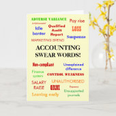 会計の誓い |会計士誕生日ユーモア カード (黄色い花)