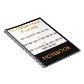 "会計の3つの原則" ノートブック (右側)