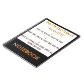 "会計の3つの原則" ノートブック (左側)