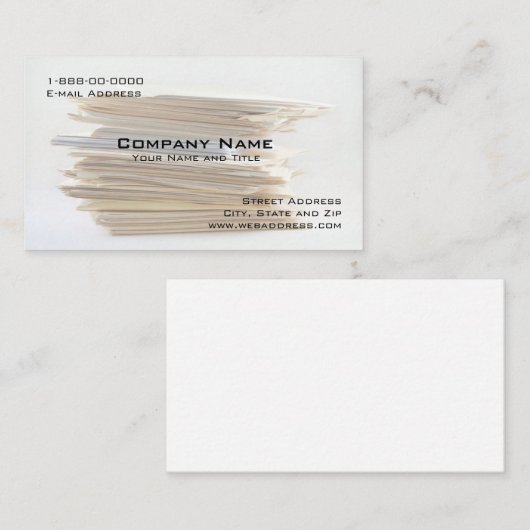 会計のServiesの名刺 名刺 (正面/裏面)